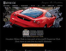 Tablet Screenshot of houstonmotorclub.com